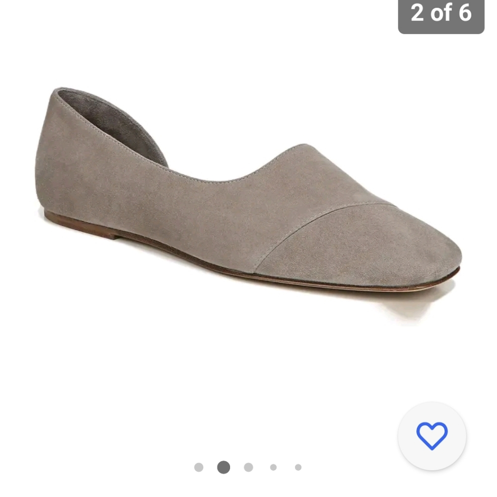 Vince cyber leather flats #088